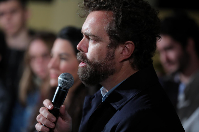 El portavoz de Vox en el Congreso, Iván Espinosa de los Monteros, en un acto de Vox con jóvenes en Madrid a 2 de noviembre de 2019