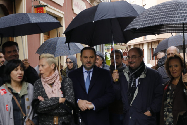 El ministro de Fomento, José Luis Ábalos, ha visitado Teruel.