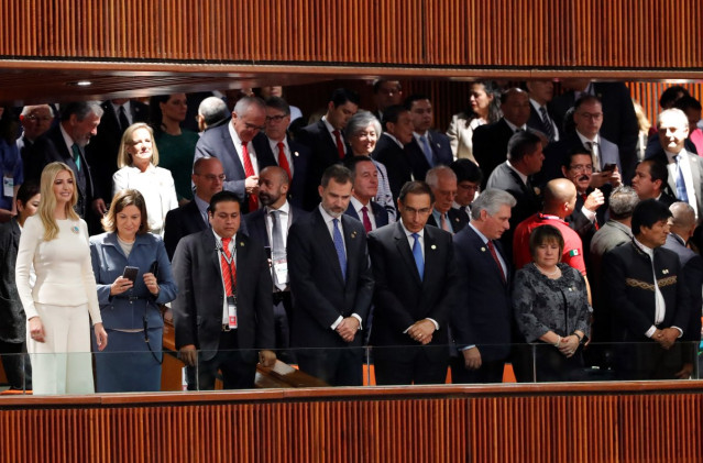 El Rey asiste a la ceremonia de transmisión del mando del Poder Ejecutivo Federal al Presidente Electo, Andrés Manuel López Obrador, en diciembre de 2018