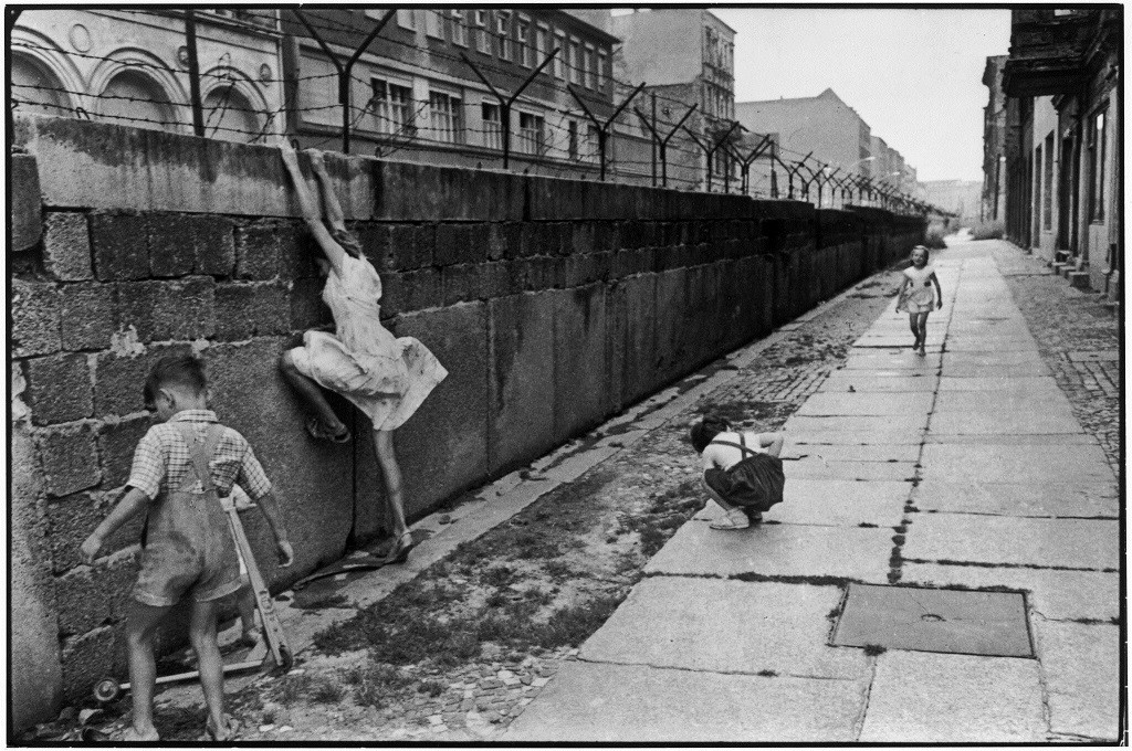 El muro de Berlu00edn, en Berlu00edn Oeste en 1962