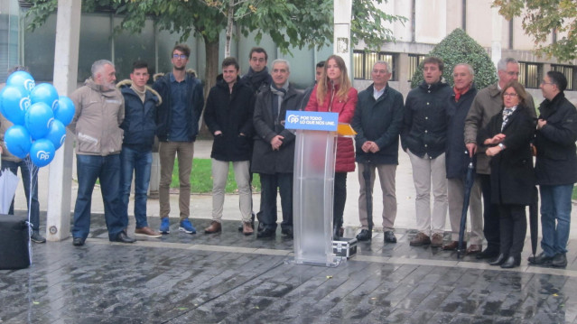 Acto político de la candidata del PP de Bizkaia, Nerea Fanjul