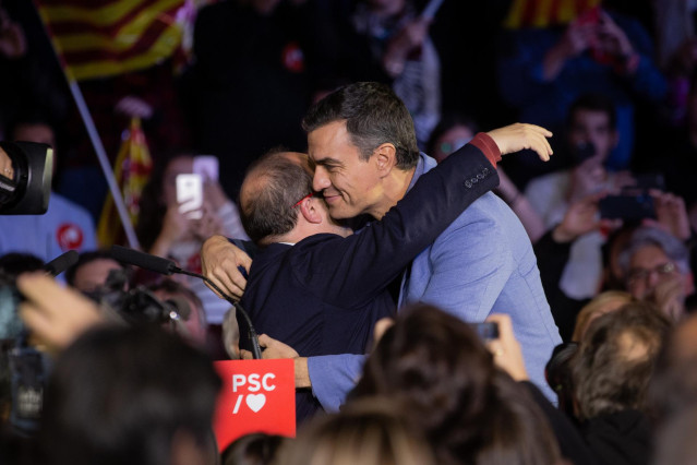 El presidente del Gobierno en funciones y candidato a la presidencia por el PSOE, Pedro Sánchez