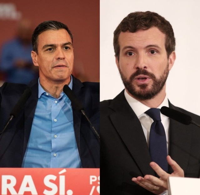 Pedro Sánchez y Pablo Casado