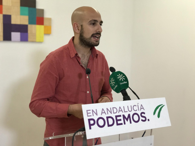 El responsable de la Secretaría Política y de Comunicación de Podemos Andalucía, Pablo Pérez Ganfornina