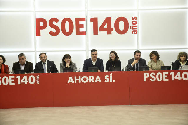 Reunión de la Ejecutiva Federal del PSOE para analizar los resultados del 10 de noviembre