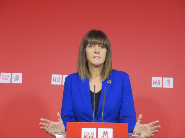 La secretaria general del PSE-EE, Idoia Mendia, valora los resultados del 10N