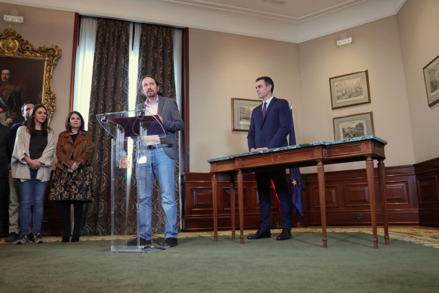 El líder de Podemos, Pablo Iglesias