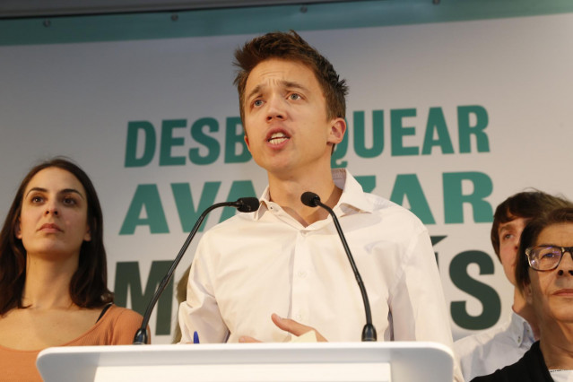El candidato de Más País a la Presidencia del Gobierno, Íñigo Errejón valora los resultados electorales de su partido en el 10N en el espacio Talent Garden de Madrid (España), a 10 de noviembre de 2019.