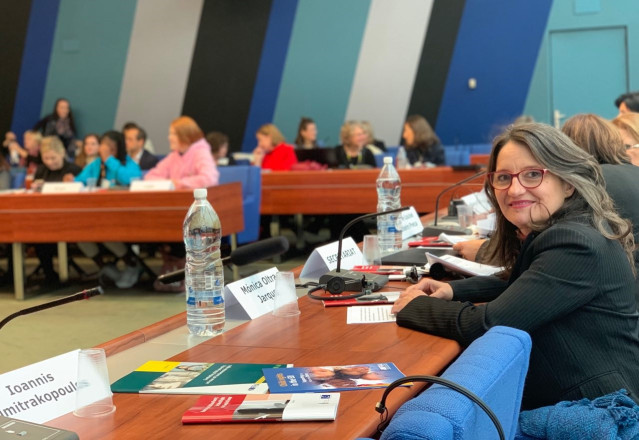 Mónica Oltra interviene en unas jornadas en Estrasburgo