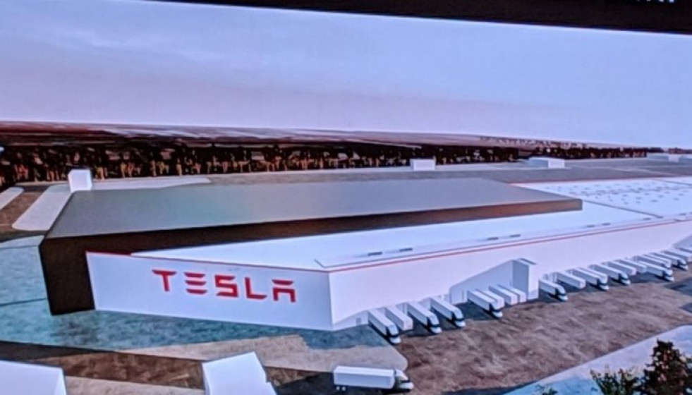 Imagen de cómo será la megafactoría de Tesla en Alemania