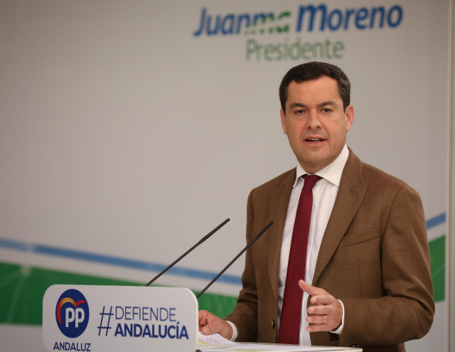 El presidente del PP-A, Juanma Moreno