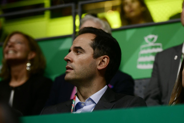 El vicepresidente de la Comunidad de Madrid, Ignacio Aguado, durante la inauguración de la Copa Davis
