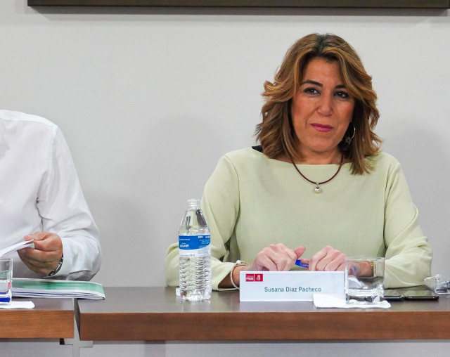 La secretaria general del PSOE-A, Susana Díaz,  en la reunión de la Comisión Ejecutiva Regional del PSOE-A en  Sevilla a 11 de noviembre del 2019