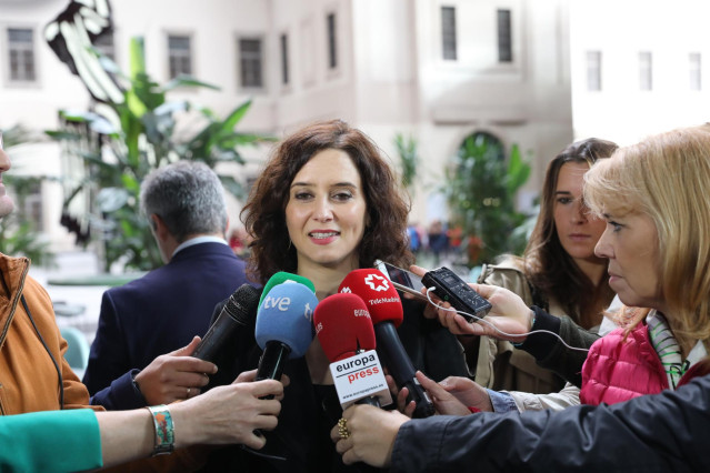 La presidenta de la Comunidad de Madrid, Isabel Díaz Ayuso