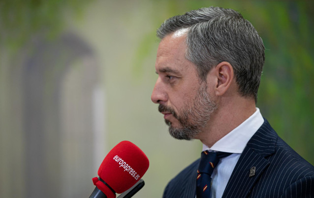 El consejero de Hacienda, Industria y Energía, Juan Bravo, durante una entrevista con Europa Press.