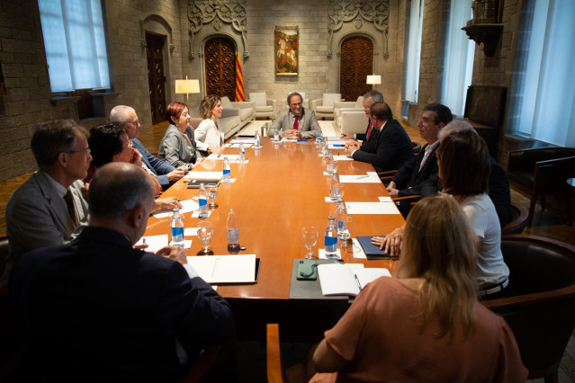 Torra con los rectores de universidades públicas catalanas