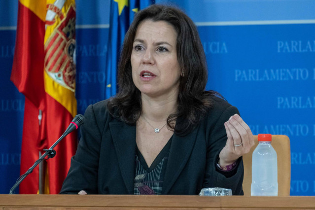 La diputada del PP-A Ana Vanessa García, en rueda de prensa.