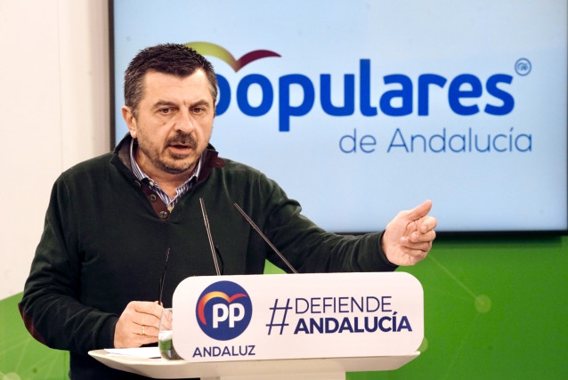 El vicesecretario general del PP-A, Toni Martín, este domingo