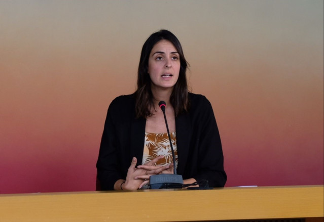 Rita Maestre en rueda de prensa