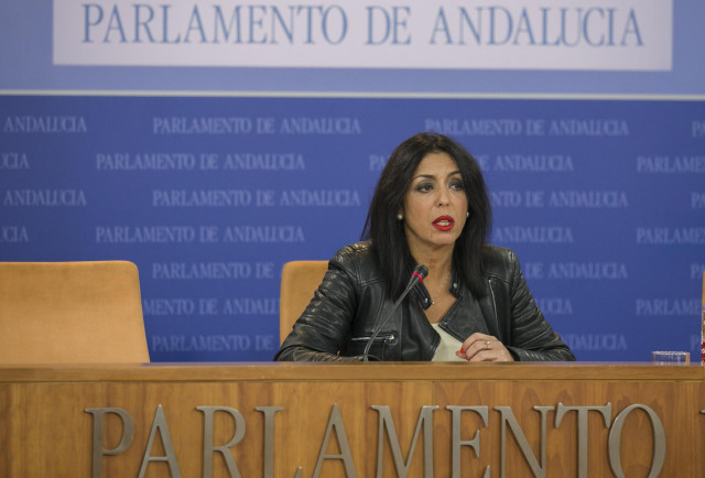 Rueda de Prensa de la Presidenta del Parlamento Andaluz, Marta Bosquet. En el Parlamento de Andalucía, (Sevilla), a 27 de noviembre de 2019.