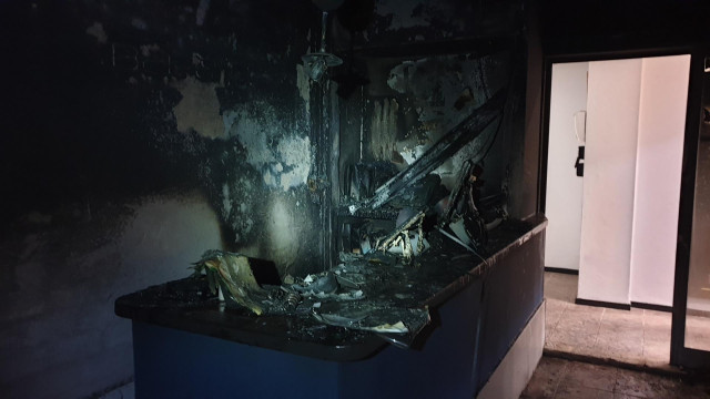 Imagen del Hostal Baleàric tras el incendio del pasado 27/11/2019