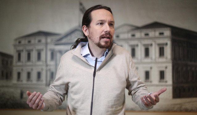 El secretario general de Podemos, Pablo Iglesias