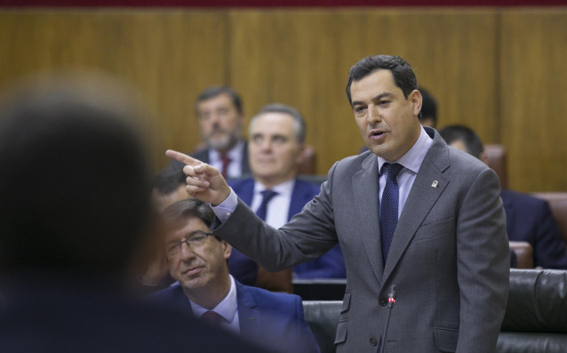 El presidente de la Junta, Juanma Moreno
