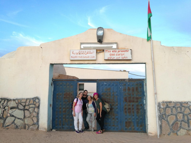 Delegación de Baleares estos días en un campamento saharaui.