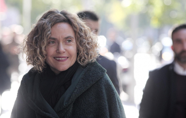 La presidenta del Congreso de los Diputado, Meritxell Batet, a su llegada a la Cámara
