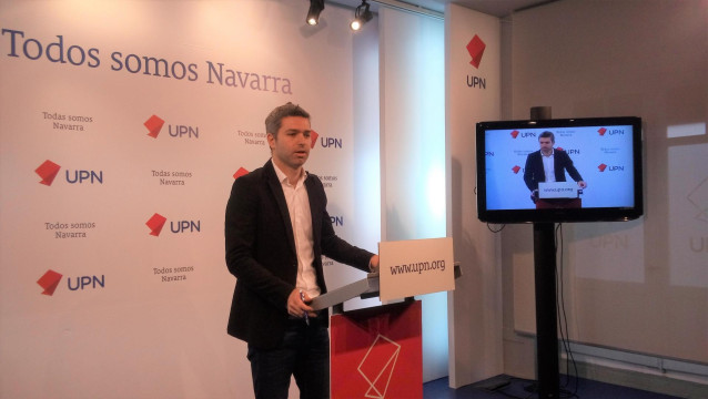 El secretario de Organización de UPN, Jorge Esparza