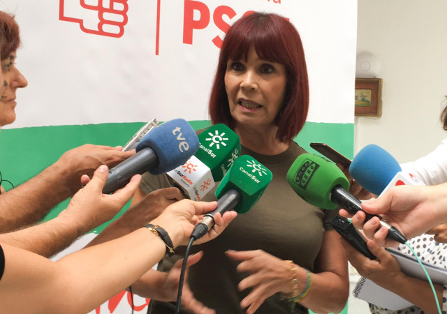 La presidenta del PSOE-A, Micaela Navarro, en una imagen de archivo.