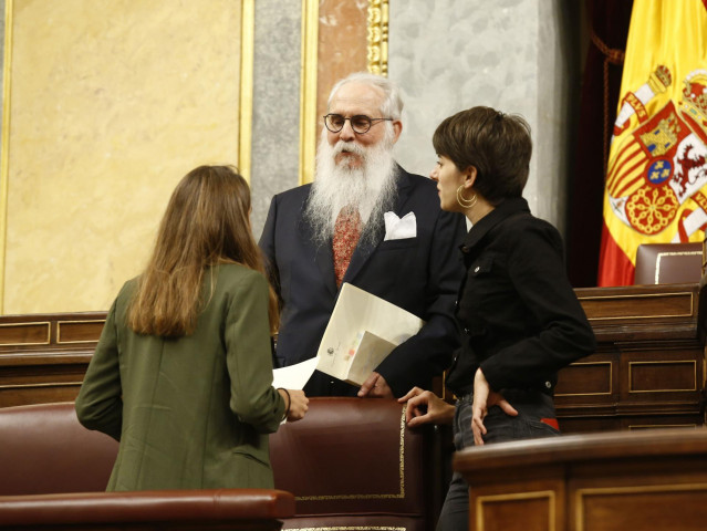 Agustín Zamarrón, diputado del PSOE y presidente de la Mesa de edad en la sesión constitutiva