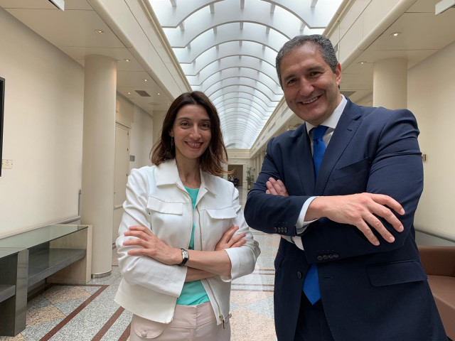 Pilar Llop y José Cepeda, senadores por Madrid.