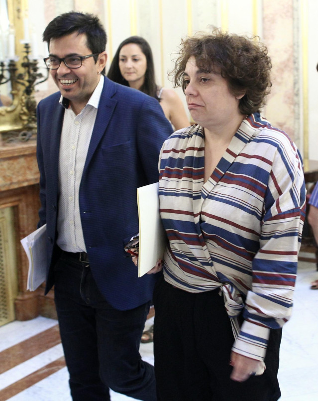 Gerardo Pisarello y Gloria Elizo, candidatos de UNidas Podemos a la Mesa del Congreso