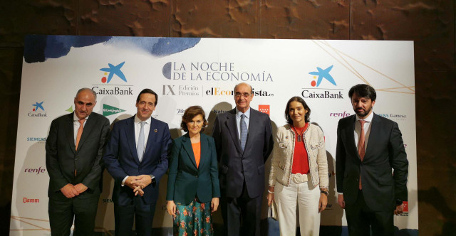 Carmen Calvo en la gala de la Noche de la Economía en la que se entregan los IX Premios El Economista.