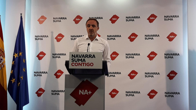 El portavoz de Navarra Suma en el Parlamento foral, Javier Esparza.