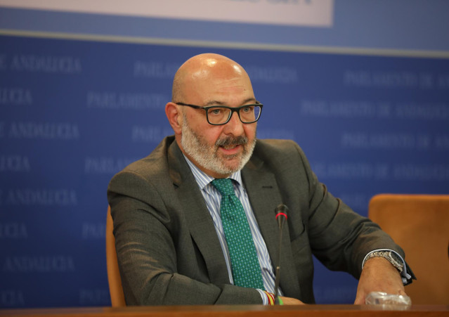 El portavoz del grupo parlamentario Vox, Alejandro Hernández.