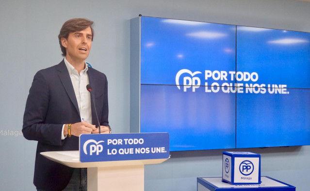 El vicesecretario de Comunicación del PP, Pablo Montesinos, en rueda de prensa.