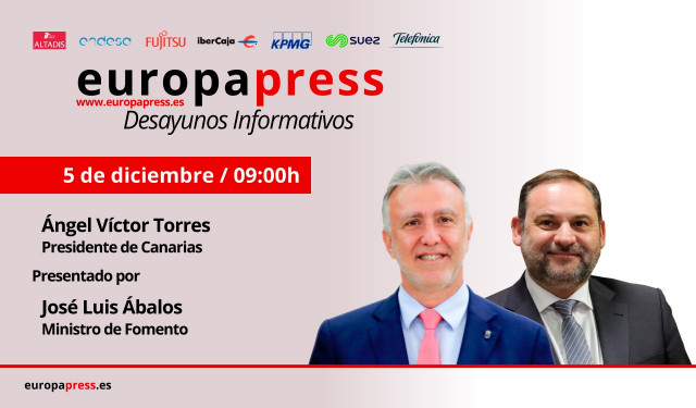 El presidente de Canarias, Ángel Víctor Torres, participa en los Desayunos Informativos de Europa Press