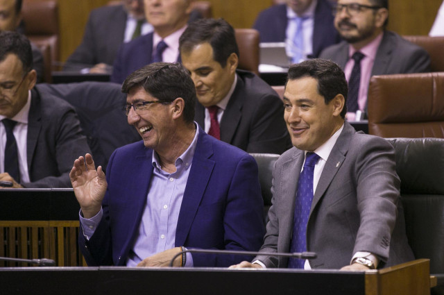 Juan Marín y Juanma Moreno Bonilla