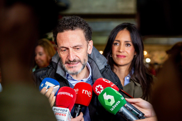 El portavoz adjunto de Ciudadanos (Cs) en el Congreso, Edmundo Bal, en una fotor de archivo, Detrás, la vicealcaldesa de Madrid, Begoña Villacís