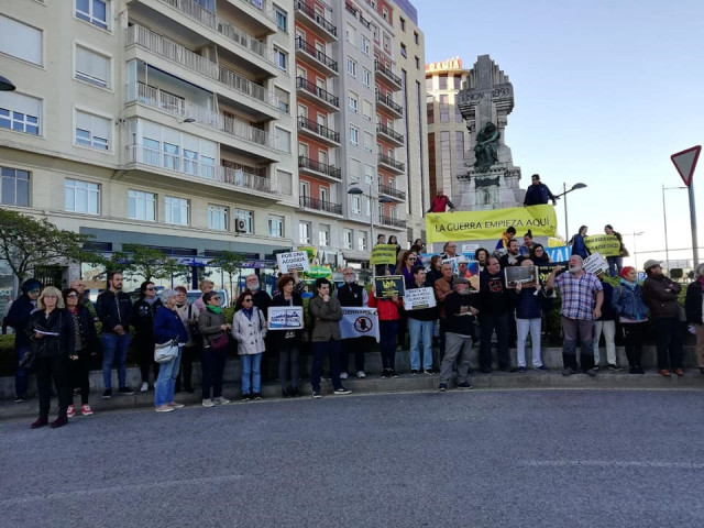 Protesta por la llegada del bahri Yambu