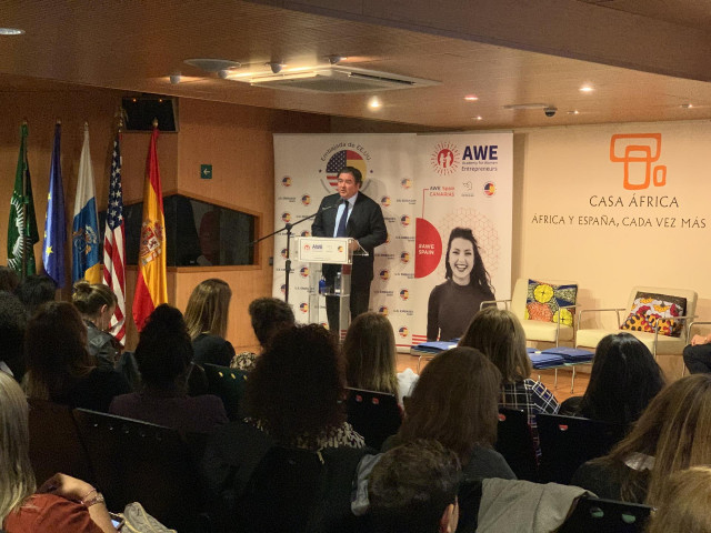 El embajador de Estados Unidos (EEUU) en España, Duke Buchan, en Las Palmas de Gran Canaria