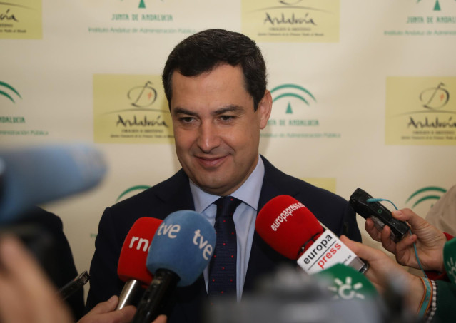 El presidente de la Junta de Andalucía, Juanma Moreno, en una imagen de archivo.