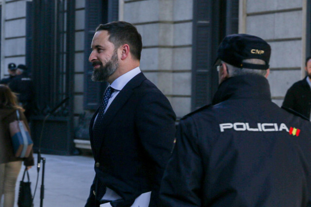 El presidente de Vox, Santiago Abascal