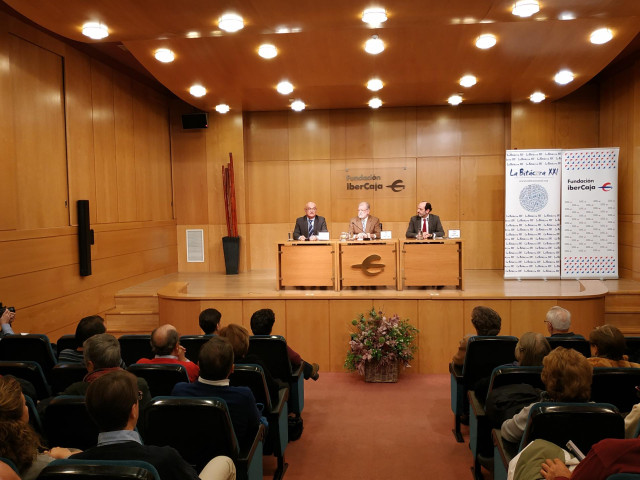 CONFERENCIA DEL EXPRESIDENTE DE EXTREMADURA, JUAN CARLOS RODRÍGUEZ IBARRA, EN LOGROÑO