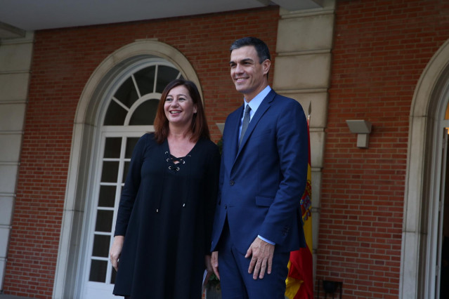 Francina Armengol y Pedro Sánchez en una foto de archivo.