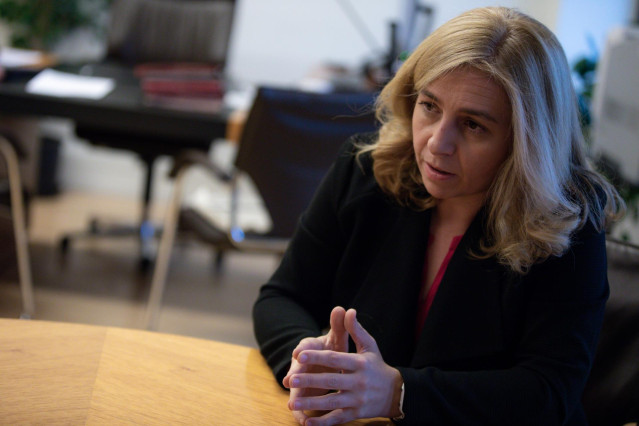La portavoz del Gobierno municipal de Madrid y delegada del Área de Seguridad y Emergencias, Inmaculada Sanz Otero, durante una entrevista para Europa Press, en Madrid (España), a 5 de diciembre de 2019.