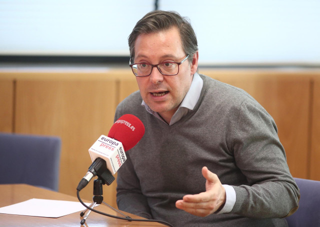 El portavoz del PP en la Asamblea de Madrid, Alfonso Serrano, durante una entrevista con Europa Press, en Madrid a 11 de diciembre de 2019.