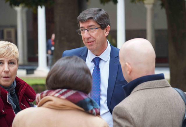 El vicepresidente de la Junta, Juan Marín, en imagen de archivo en el Parlamento andaluz